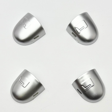 OMNIVALEA Door Lock Cover Cap Set 4PC Silver OEM 8200036411 Renault Nissan