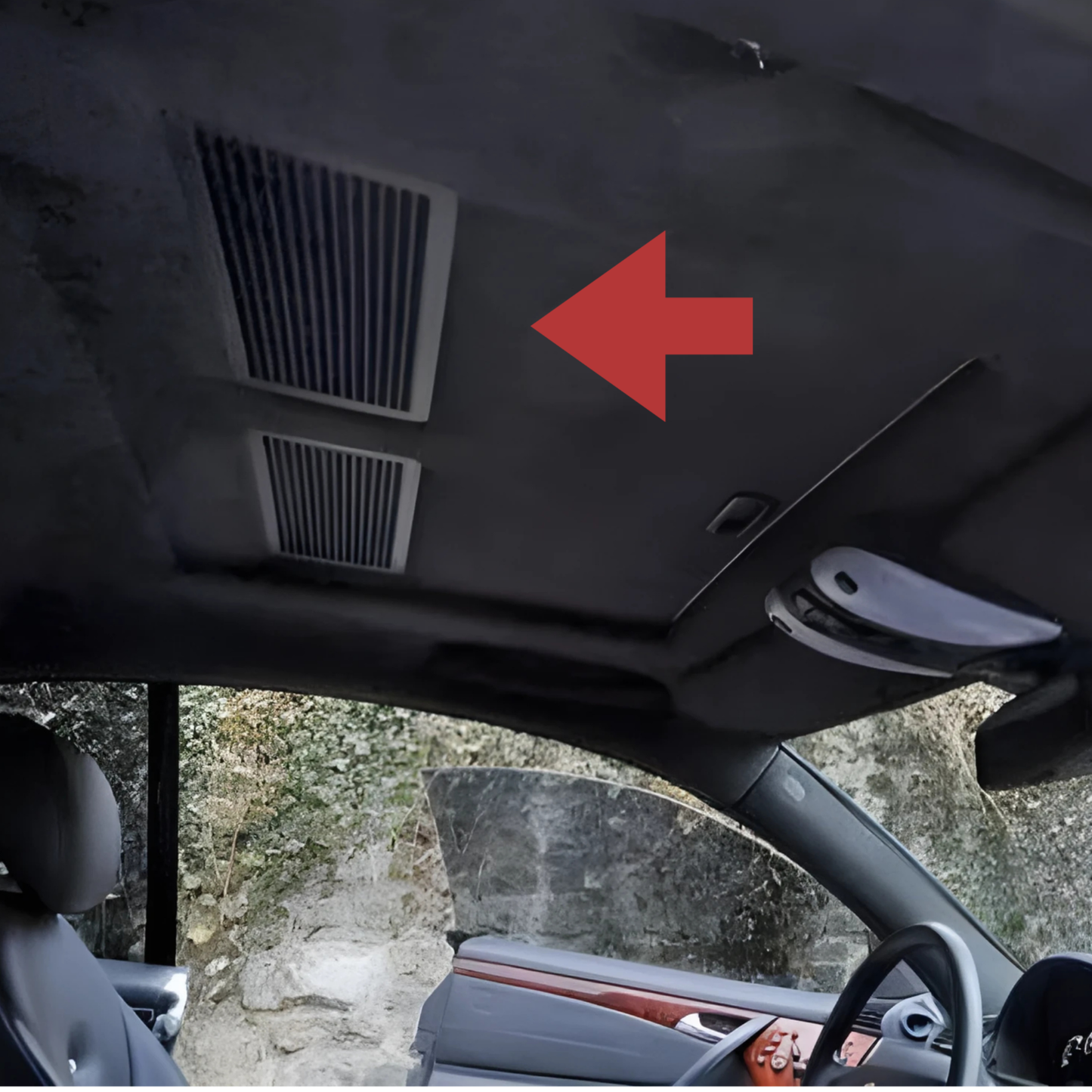 OMNIVALEA Schiebedach-Gitterabdeckung Schwarz OEM A2117840644 Mercedes W202 W203 W210 W211