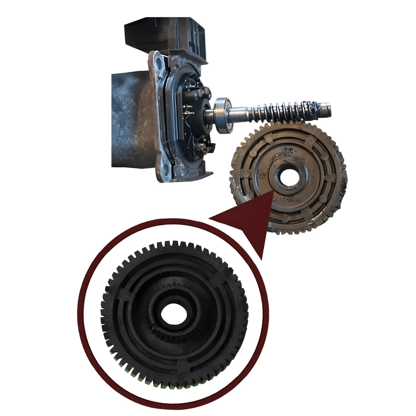OMNIVALEA Transfer Case Actuator Gear OEM 27107566296 BMW Mercedes Rover