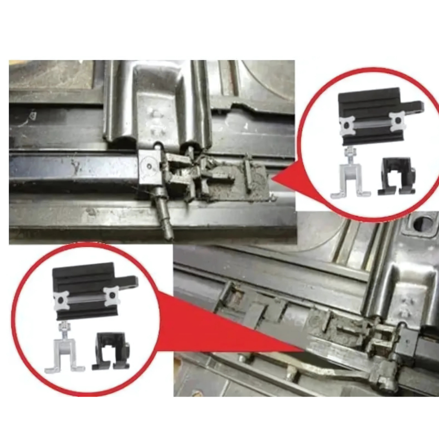 OMNIVALEA Toit Ouvrant Glissière Levier de Levage Charnière Droite OEM 811694522 BMW Série 3 E36 E46 Série 7 E38