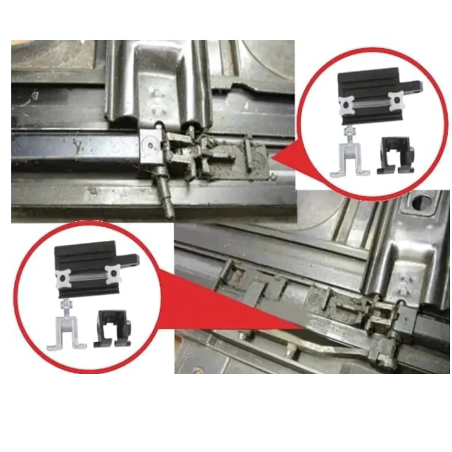 OMNIVALEA Schiebedach-Gleitschienen-Hebegelenk, links, OEM 811694523, BMW 3/7er E36 E38 E46