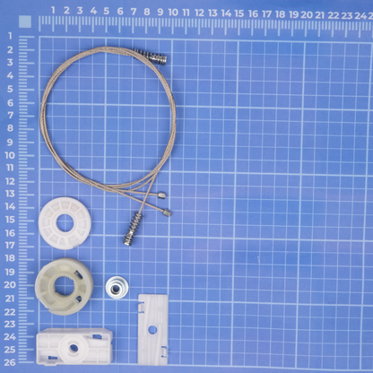 OMNIVALEA Window Regulator Repair Kit Rear Left Porsche 911 997 Cabriolet 99754301500